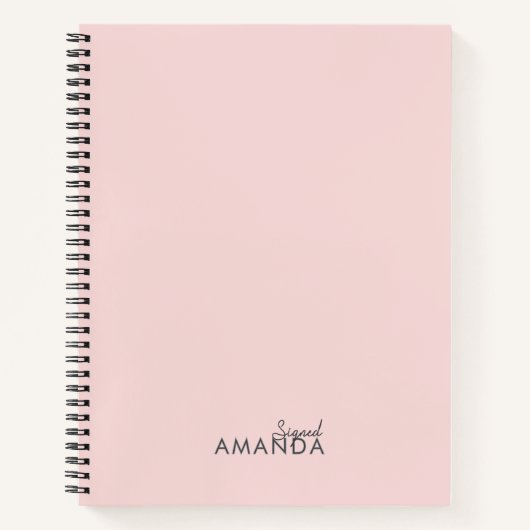 Elegante Cream Teacher appreciatie Trendy Notitieboek (Voorkant)