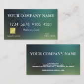 Elegante credit Kaart Visitekaartje (Voorkant / Achterkant)