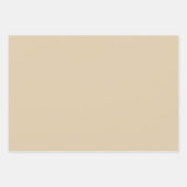 Elegante Crème/Beige/Tan Verpakkende Document Blad Inpakpapier Vel (Voorkant 2)
