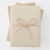 Elegante Crème/Beige/Tan Verpakkende Document Blad Inpakpapier Vel (In situ)