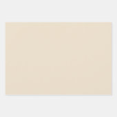 Elegante Crème/Beige/Tan Verpakkende Document Blad Inpakpapier Vel (Voorkant)