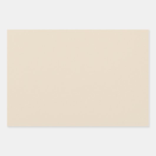 Elegante Crème/Beige/Tan Verpakkende Document Blad Inpakpapier Vel (Voorkant)