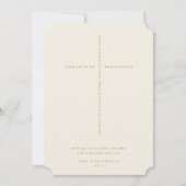 Elegante Crème Bijbeltekst Kruis Foto Feestdagenkaart (Voorkant)