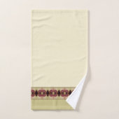 Elegante Crème Bourgogne en Beige Bad Handdoek (Handdoek)