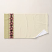 Elegante Crème Bourgogne en Beige Bad Handdoek (Handdoek)