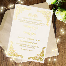 Elegante Crème en Gouden Islamitische Moslim Bruil