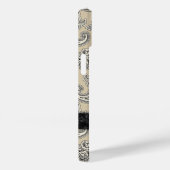 Elegante Crème en Zwarte Paisley Case-Mate iPhone Case (Achterkant / Rechts)