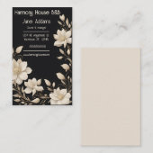 Elegante Crème Floral krans B&B Visitekaartje (Voorkant / Achterkant)
