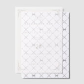 Elegante Crème Geometrisch Vellum Uitnodigingen (Offset (Uitnodiging))