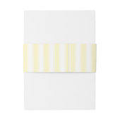 Elegante Crème Gestreepte Initialen Uitnodigingen Wikkel (Achterkant Voorbeeld)