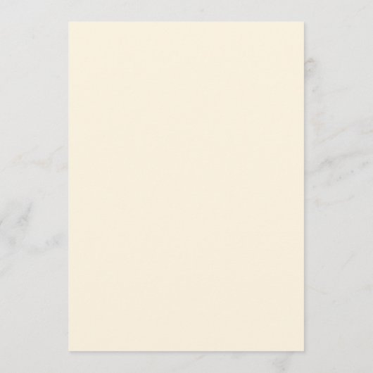 Elegante Crème Gouden Kalligrafie Luxe Bruiloft Menu (Achterkant)