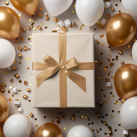 Elegante crème inpakpapier Roll