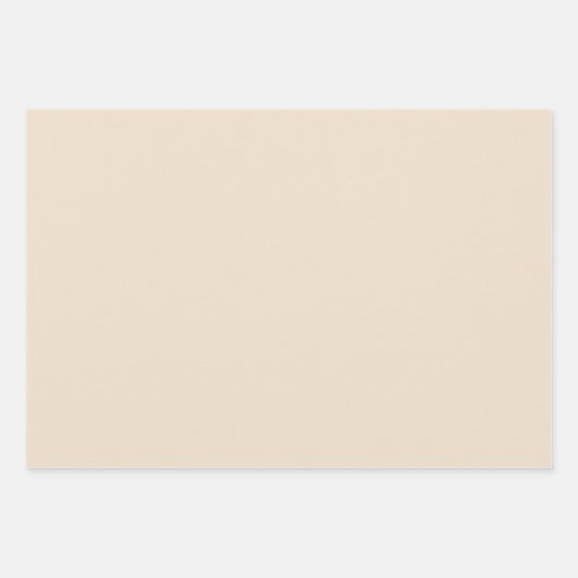 Elegante crème inpakpapier vellen (Voorkant 2)