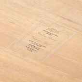  Elegante Crème Islamitische bruiloft Nikkah Acryl Uitnodigingen (Laagn)