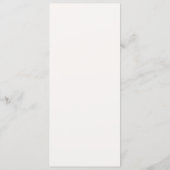 Elegante Crème Menukaart Sjabloon (Achterkant)