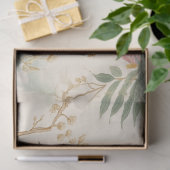 Elegante Crème Pauw Decoupage Tissuepapier (Geschenk)