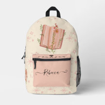 Elegante Crème roze bloemige sterren diary