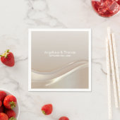 Elegante Crème Trouw Servet (Insitu)