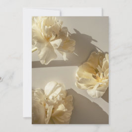 Elegante Crème Tulpen in warm licht,  Bedankkaart
