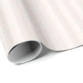 Elegante crème visgraat Zig Zag Cadeaupapier (Rol Hoek)