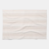 Elegante crème visgraat Zig Zag Theedoek (Horizontaal)