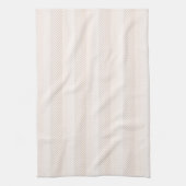 Elegante crème visgraat Zig Zag Theedoek (Verticaal)