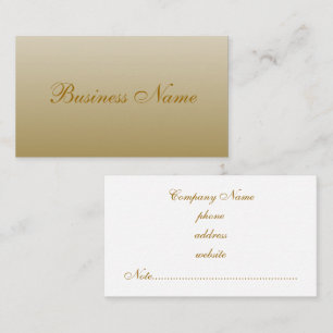 Elegante Crème Visitekaart Visitekaartje