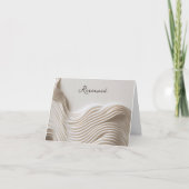 Elegante crème witte bruiloft gereserveerd teken (Voorkant)