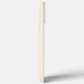 Elegante crèmekleurige monogram beginletters Case-Mate iPhone case (Achterkant / Rechts)