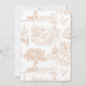 Elegante Crest Blush Roze bruiloft Kaart (Achterkant)