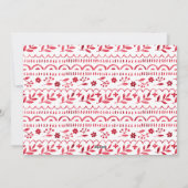 Elegante Crimson Rode Waterverf Kerstfoto Feestdagenkaart (Achterkant)