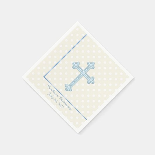 Elegante Cross Blue doop Servetten (Hoek)