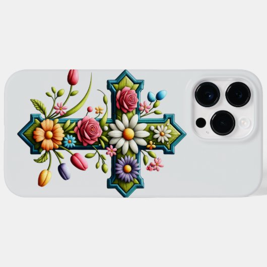Elegante Cross Phone Case - Een symbool van geloof (Achterkant (horizontaal))