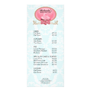 Elegante Cupcake Bakery Rack Kaart