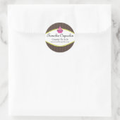 Elegante Cupcake Bakkerij Custom Stickers (Tas)