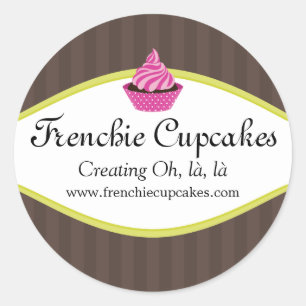 Elegante Cupcake Bakkerij Custom Stickers