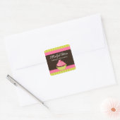 Elegante Cupcake Bakkerij Stickers (Envelop)