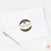 Elegante Cupcake Bakkerij Stickers (Envelop)
