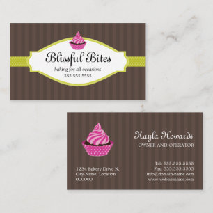 Elegante Cupcake Bakkerij Visitekaartje
