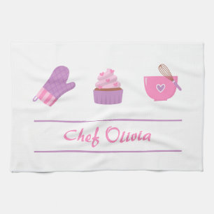 Elegante Cupcake Ovenwant Bakkerij Bakker Koken Theedoek