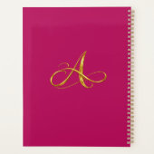 Elegante Cursieve 'A' Planners Hoes (Achterkant)