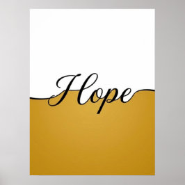 Elegante Cursieve Hoop Minimalistische Muurprint Poster