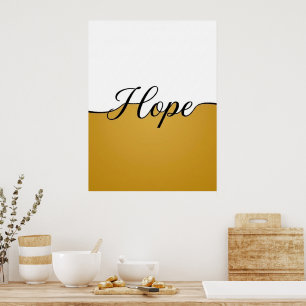 Elegante Cursieve Hoop Minimalistische Muurprint Poster