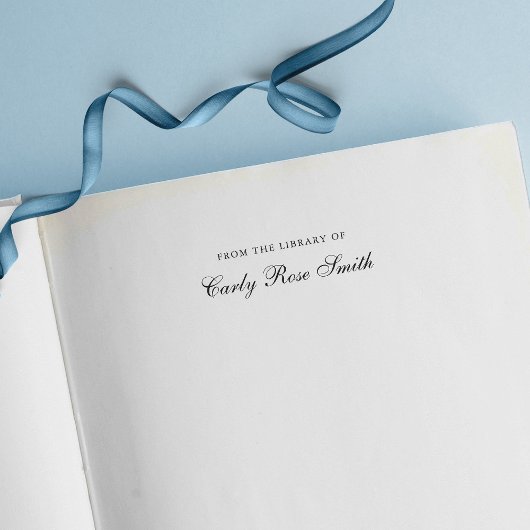 Elegante cursieve klassieker uit de bibliotheek va  zelfinktende stempel