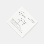 Elegante Cursieve Leuke Feiten Gepersonaliseerde B Servet (Hoek)