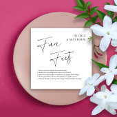 Elegante Cursieve Leuke Feiten Gepersonaliseerde B Servet