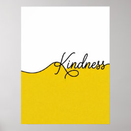 Elegante Cursieve Vriendelijkheid Minimalistische Poster