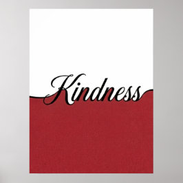 Elegante Cursieve Vriendelijkheid Minimalistische Poster