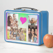 Elegante Custom 10-foto Roze Paarse Harten Regenbo (In situ)