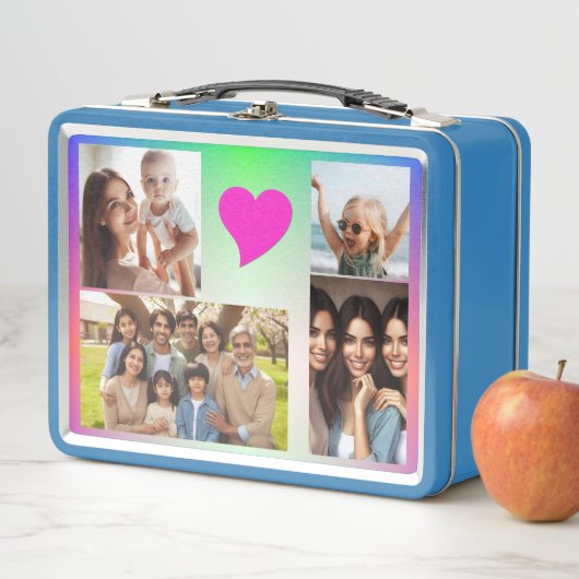 Elegante Custom 10-foto Roze Paarse Harten Regenbo (In situ)